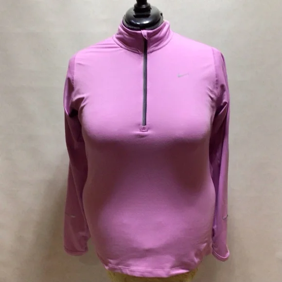 Nike Dri-Fit Lavender Long Sleeve Shirt, Size Large - Picture 3 of 12